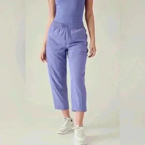 Athleta Arrival Pants Size 10 Dark Adonis Blue Purple NWOT